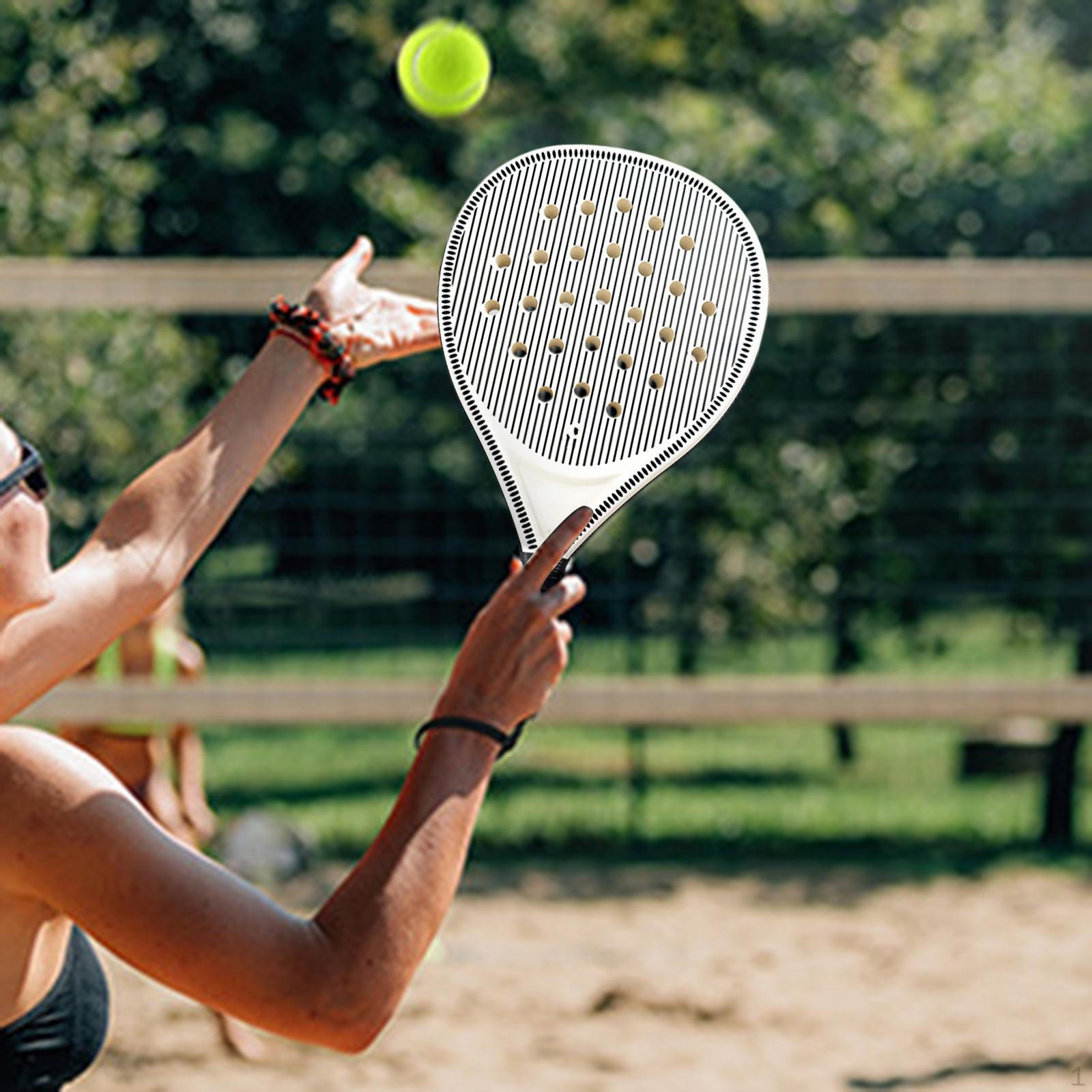 

Ракетка для падл-тенниса на открытом воздухе, ракетка для пляжного падл-тенниса для мощности и ловкости с сердечником из пены EVA 1 Racket Only
