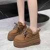Small Man Increases Height 8cm Thick-soled Dad Shoes Women's 2024 Autumn New Versatile Soft-soled Muffin Shoes Casual Sports Shoes