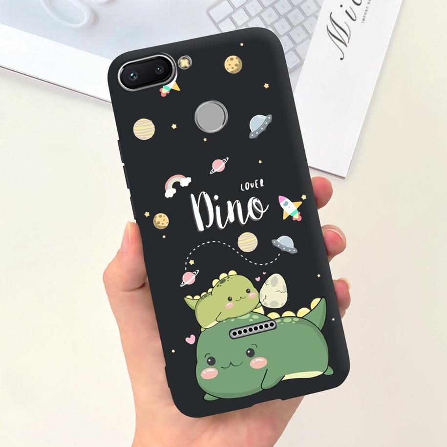 For Xiaomi Redmi 6 Case Redmi 6A Cover Cute Dinosaur Duck Cat Shockproof Bumper For Xiomi Redmi 6 6A Fundas Redmi6 Redmi6A Coque