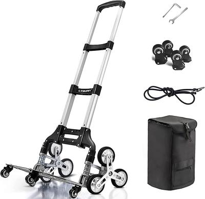 LVYUAN Carry 3 10 Hand Hand Luggage 4 360 Degree Large Bag Height No Assembly Fixed Rope Luggage Commercial Hand Load Capacity Aluminum Alloy Cart,