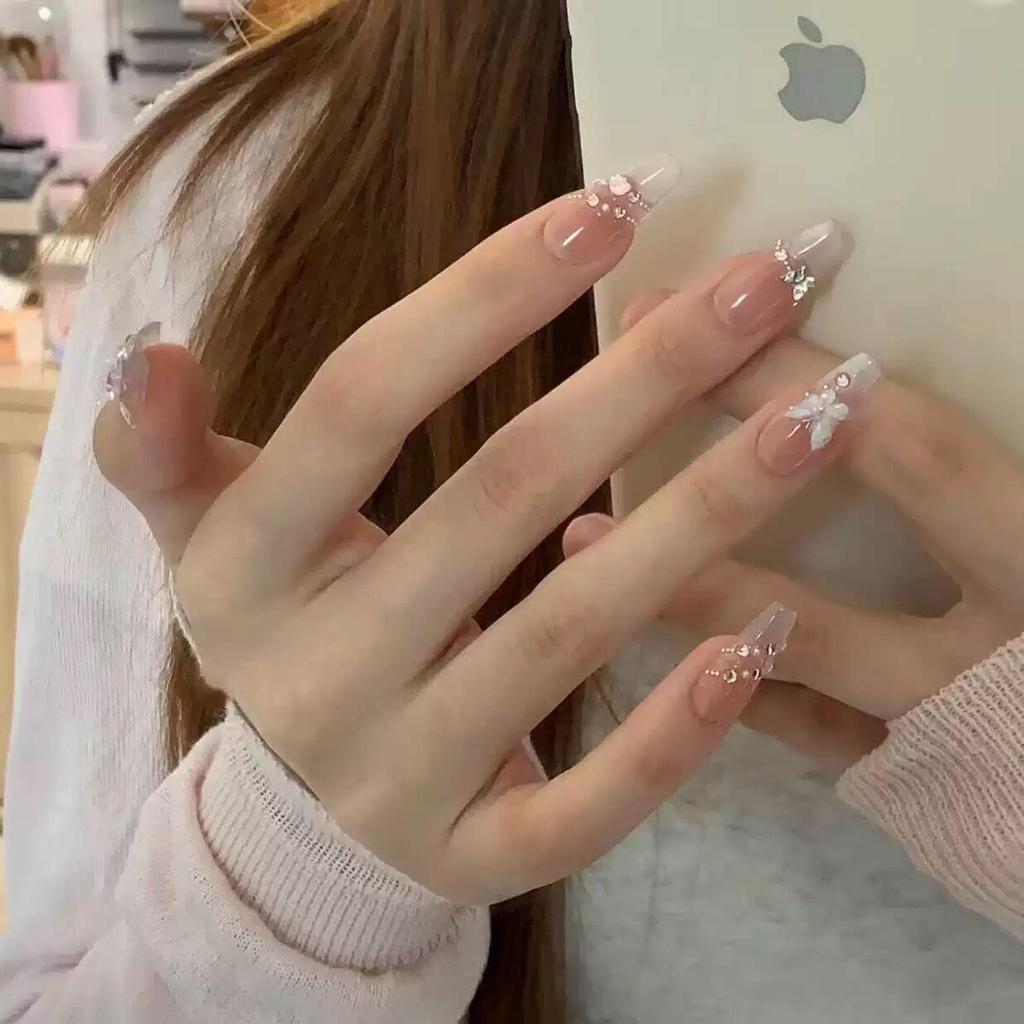 Mirror Moon Butterfly Ice Crystal Cat Eye Designer Nail Stickers – Handmade Luxury Style