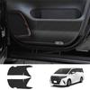 M63K-For Toyota Alphard 40 Series Soft Carbon Fiber Car Front Door Anti-Kick Panel Cover Decoration Sticker Car Accessories