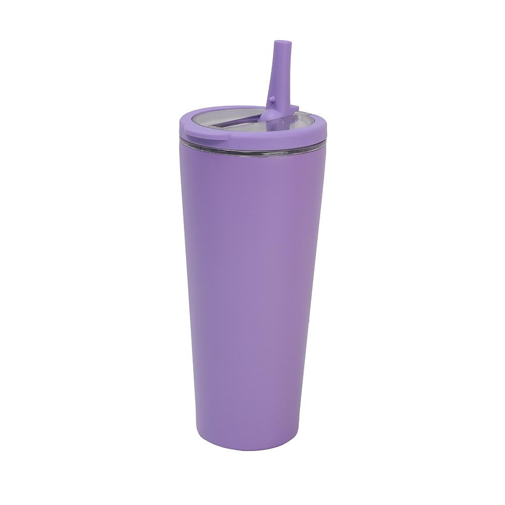 Ring Handle 304 Stainless Steel Thermos Cup Office Folding Straw Cup High Value Random Cup