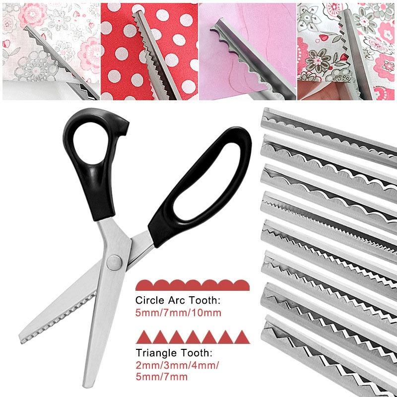 Tailor Scissors Pinking Shears Zig Zag Sewing Cut Serrated Lace Scissors Sewing Accessories Fabric Scissors DIY Sewing Tool