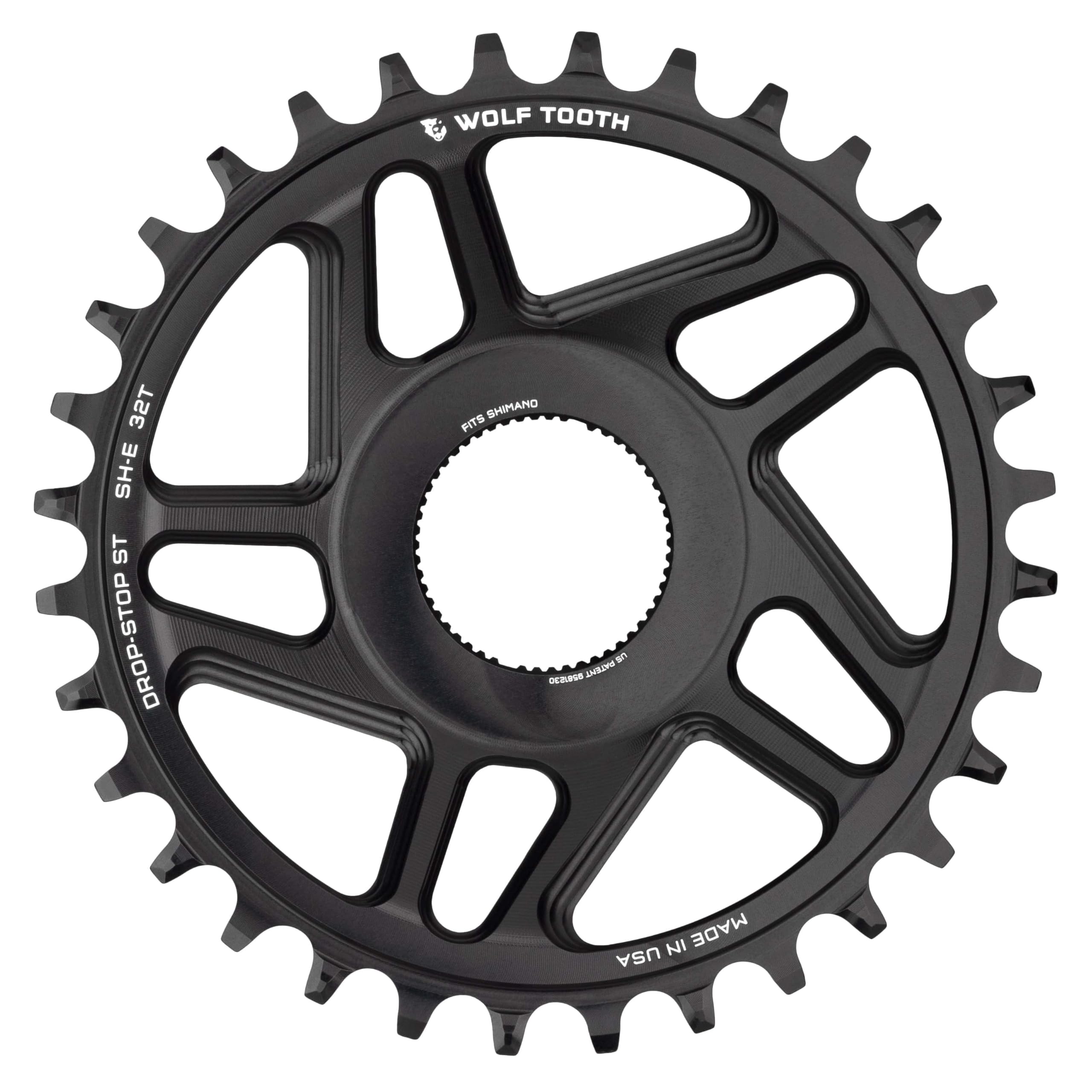 

Wolf Tooth Direct Mount Chainring for SHIMANO Motor 34T B E-Bike Drop-Stop