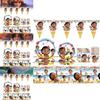Disney Moana 82pcs Kids Party Tableware Set With Plates Cups Utensils Birthday Supplies