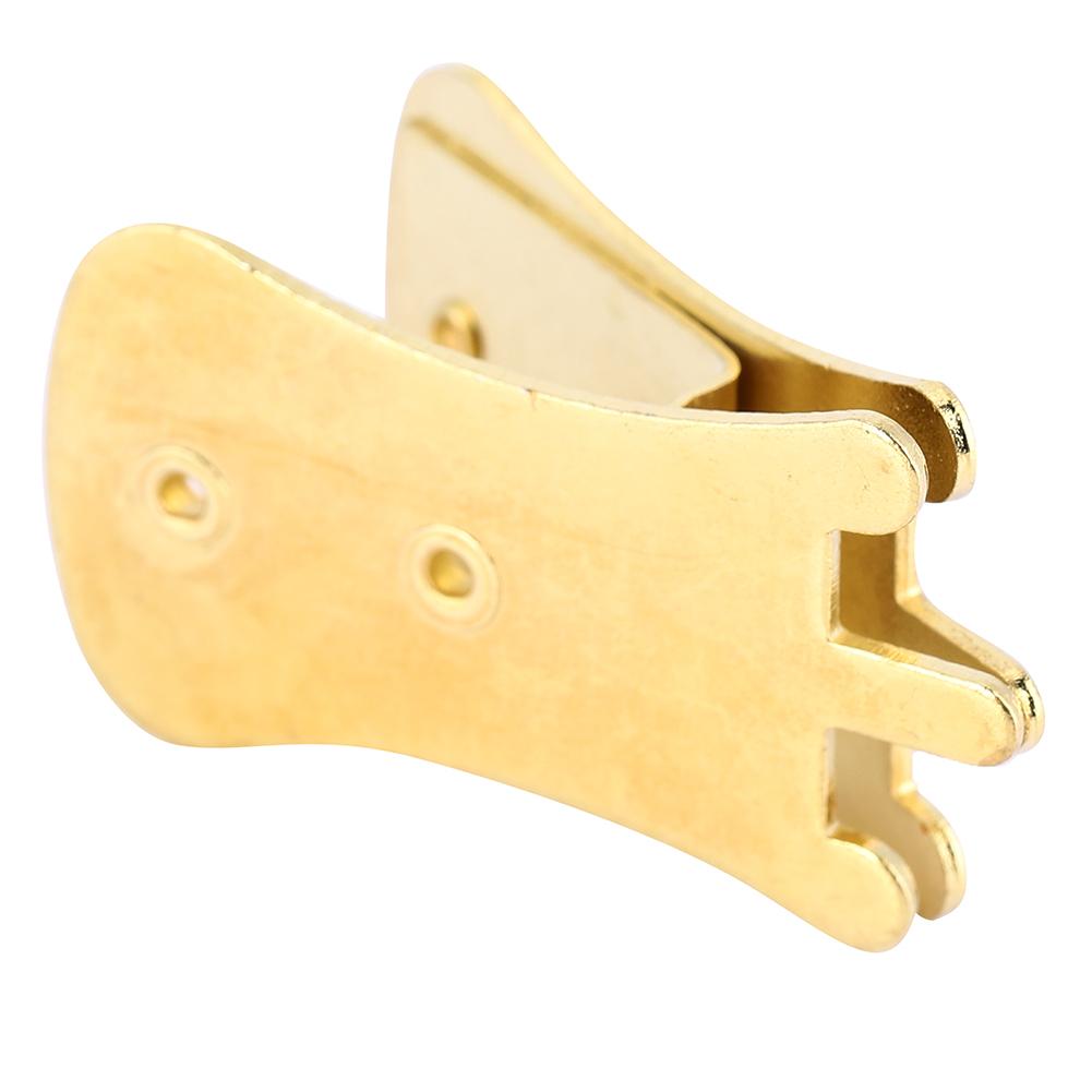 Metal Mute Musical Instruments Accessory Portable for Erhu KaO hu ChunG hu(Golden)