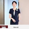 2025 Stylish Professional Suit: Spring/Summer Short Sleeve Workwear for Jewelry Store, Hotel Reception, and Administrative Roles
