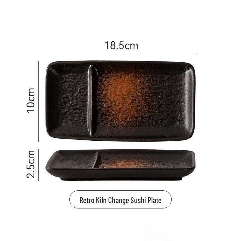 Japanese Style Ceramic Divided Plate