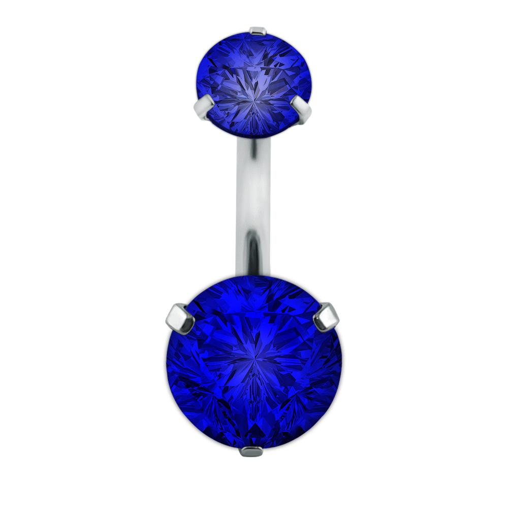 Crystal Navel Ring Barbell Drop Dangle Body Piercing Nombril Ombligo Belly Button Rings Men Women Body Jewelry