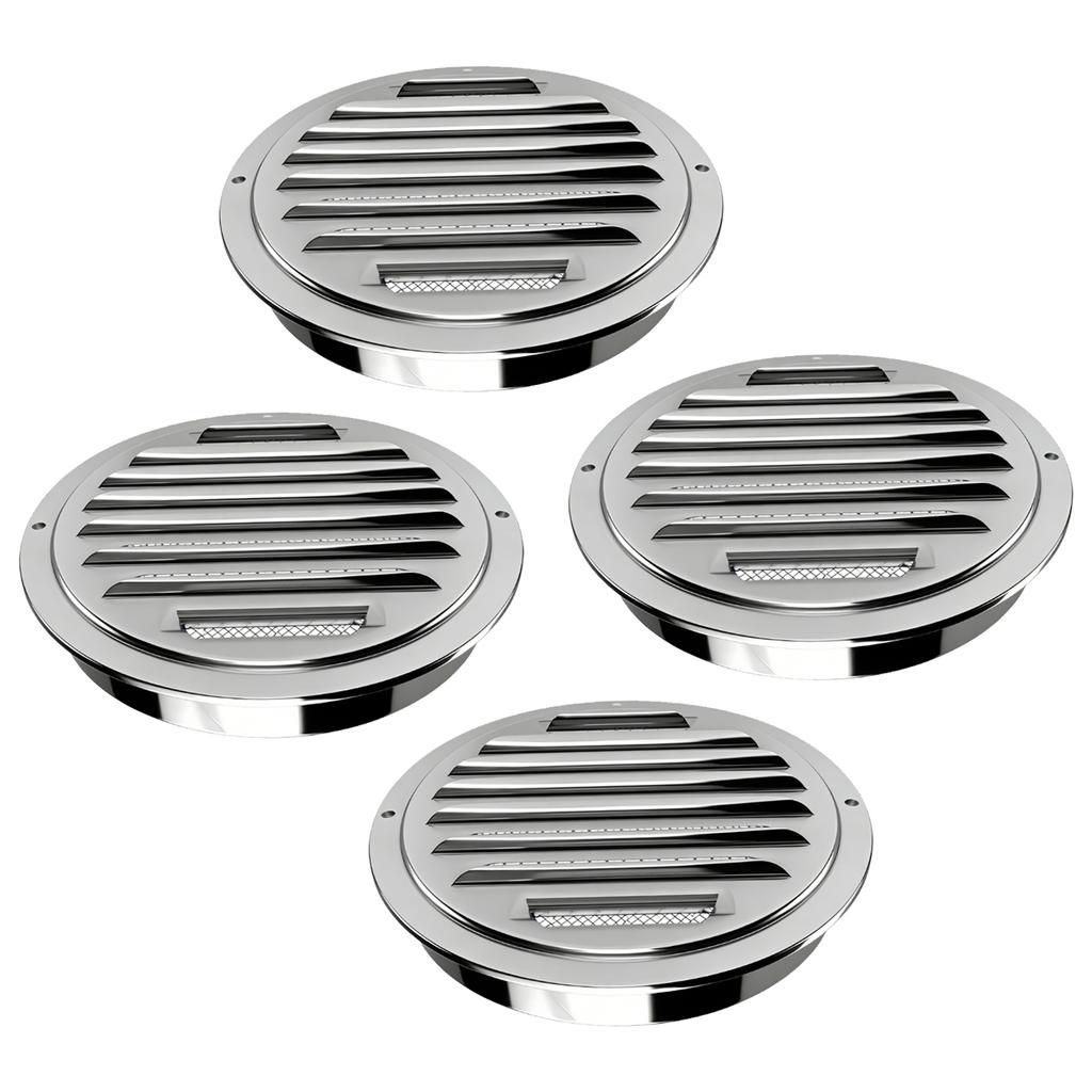Wall Ceiling Outside Exterior Exhaust 45 degrees  Tilt Angle Thick Round Air Vent Reptile Screen Grille Cover for