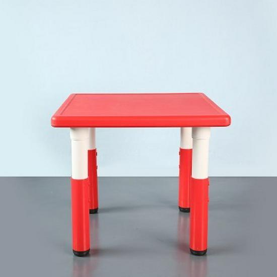 Adjustable Children's Plastic Square Table for Study & Dining