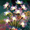 1PC Solar Firefly Flower LED Lights,Outdoor Waterproof 2 Modes Decoration Lamp,Landscape Lighting For Garden,Lawn,Patio,Pathway