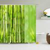 Modern Forest Shower Curtain Green Plant Tree Landscape Shower Curtain Bathroom Waterproof Bathroom Decor Cortina De La Ducha