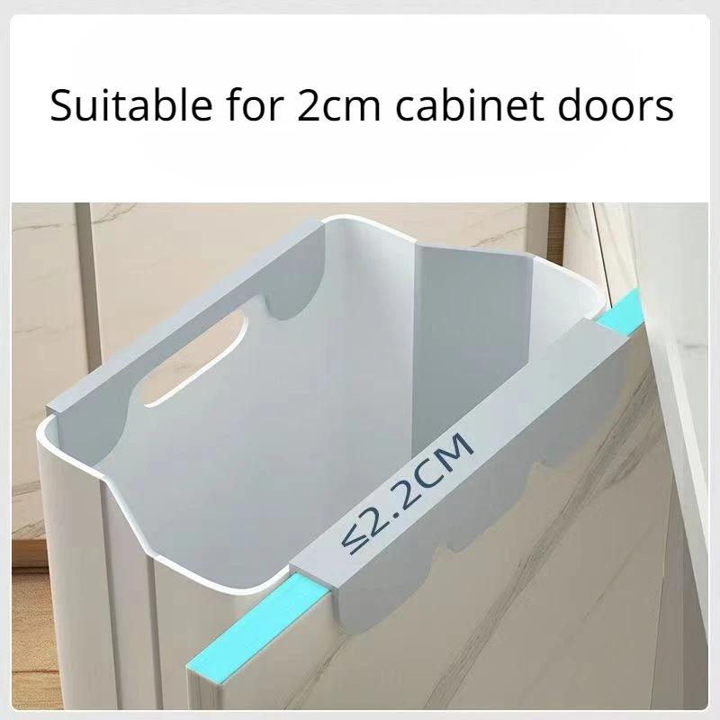 S/L Kitchen Folding Hanging Trash Can Home Bathroom Cabinet Wall Mounted Trash Can Kitchen Accessories DROPSHIPPING