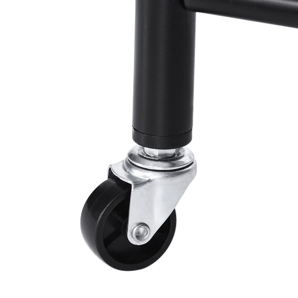 Einfacher Bodenständer Zwei Abschnitte 1,8 m 6 Fuß SchwarzJ