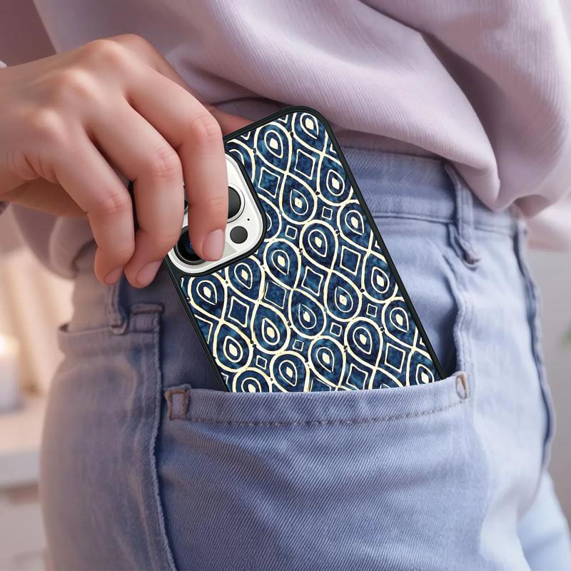 Moroccan Ancient Floral Tiles Phone Case For iPhone 17 Air 15 16e 14 13 Pro Max Coque 12 11 Pro Max PLUS cover