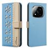For Xiaomi Redmi Note 14 Pro+ 5G/Xiaomi Redmi Note 14 Pro 5G Leather Case BINFEN COLOR BF36 Floral Pattern Phone Cover RFID Blocking Wallet Stand