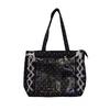 Cute Polka Dot Canvas Tote Bag Women Large Capacity Shoulder Bag With Lace Bow Ribbon Decor Casual School Use Commuter Tote Bag
