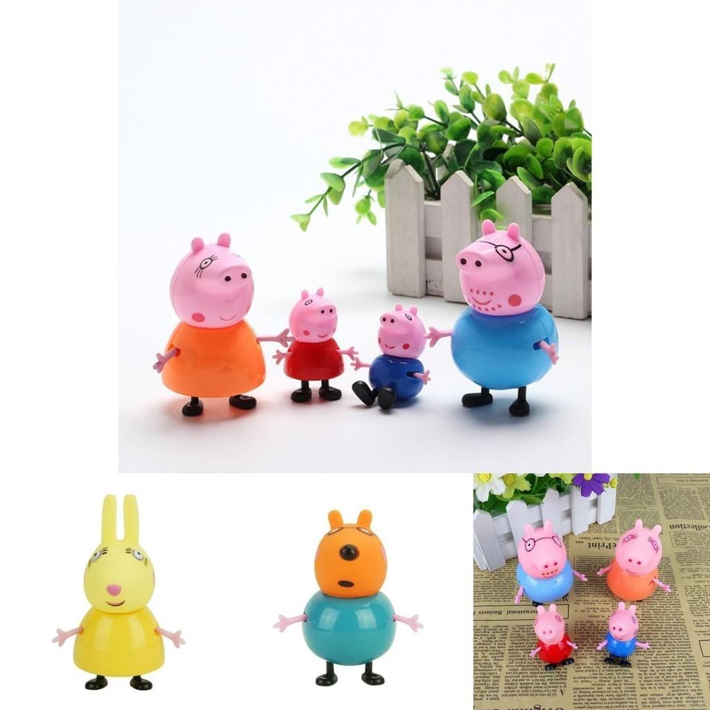 Bunte umweltfreundliche Peppa Pig Familie Freunde Actionfiguren für Kinder 25-teiliges Set