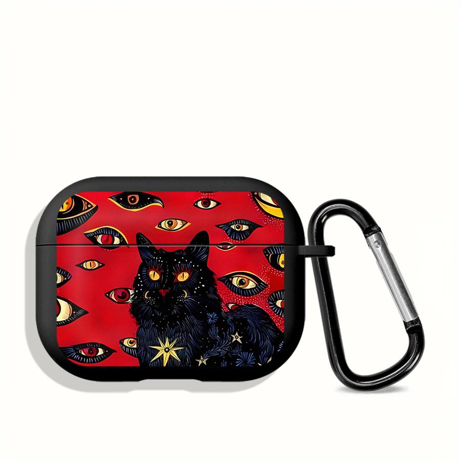 Cool Dark Funny Cat Earphone Cases Cover Case For Airpods 1 4 Pro2 3 Pro Pro3 2