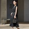 Elegant V-Neck Sleeveless Summer Dress