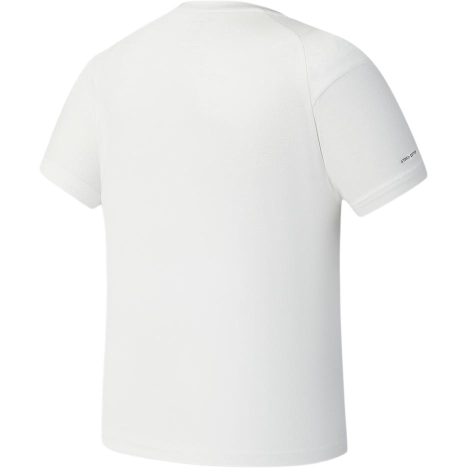 FILA Explorer Knitted Loose Professional Sports Short Sleeve T-Shirt Women Tops Snow-White A11W527113F-WT