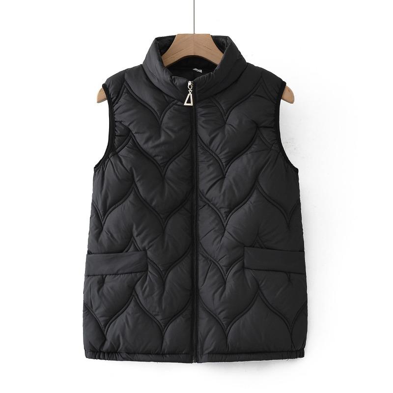 Women's New High-necked Vest Women's Large-size Vest Winter Cotton Jacket Vest