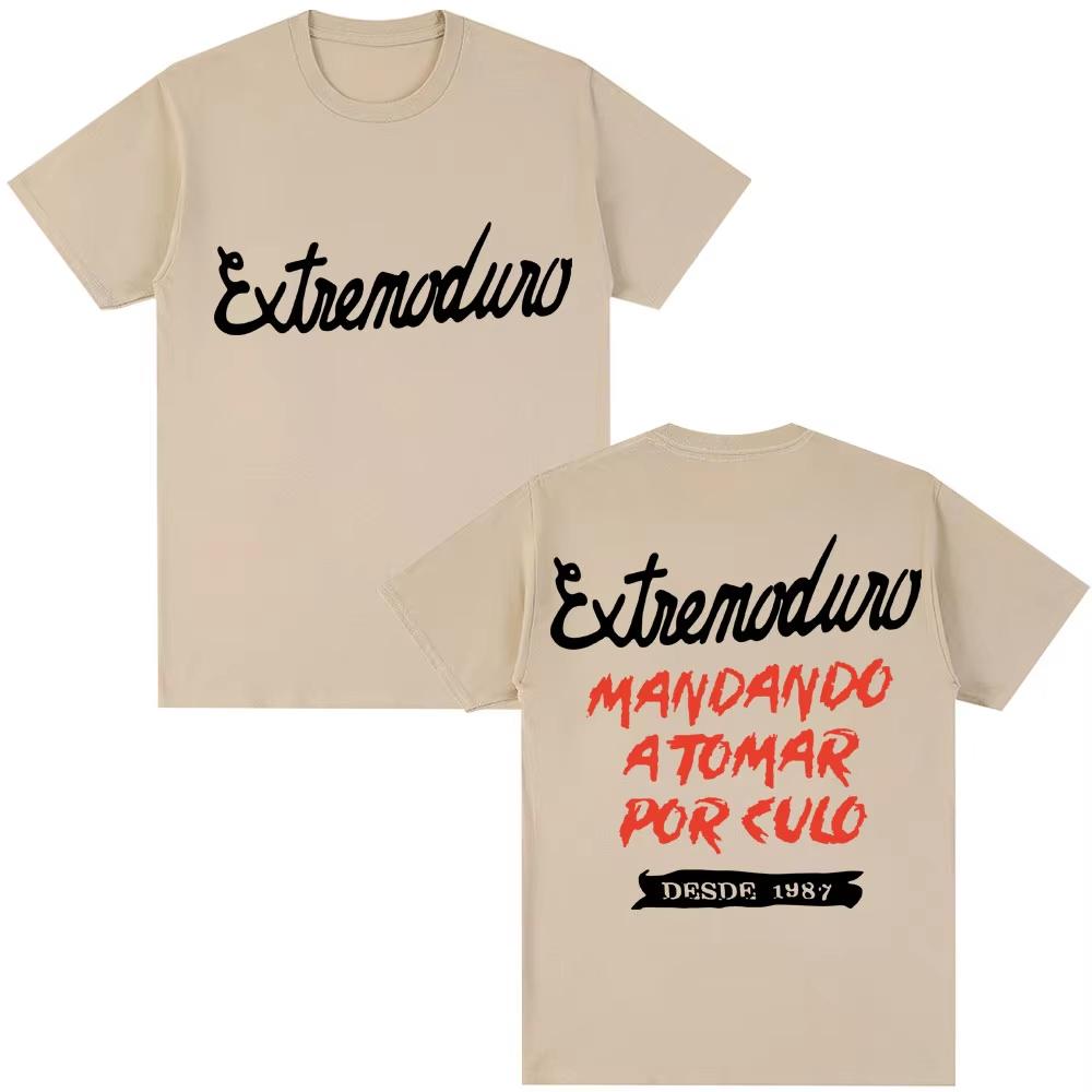 Rock Band Extremoduro Graphic T Shirts Unisex Women Gothic Hip Hop Harajuku Tshirt Casual Cotton Oversized T Shirt Unisex Streetwear