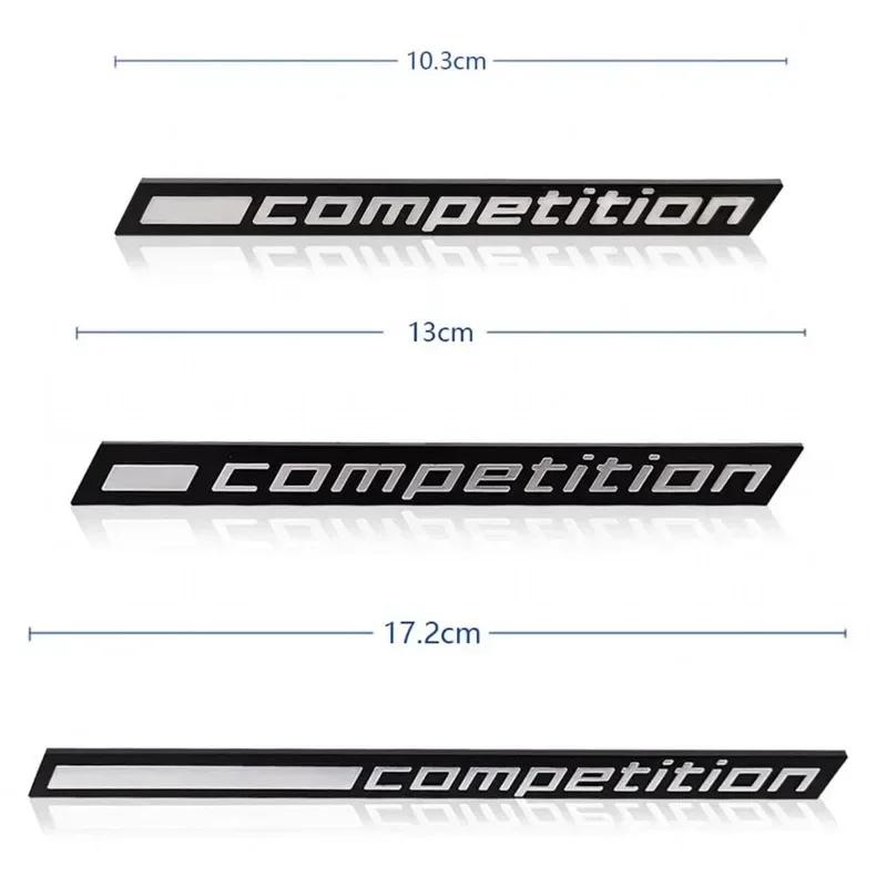 3D ABS Schwarz Wettbewerbslogo Heckklappe Kofferraum Emblem Abzeichen Aufkleber Decals Für BMW M1 M3 M4 M5 M6 X1M X3M X4M X5M X6M