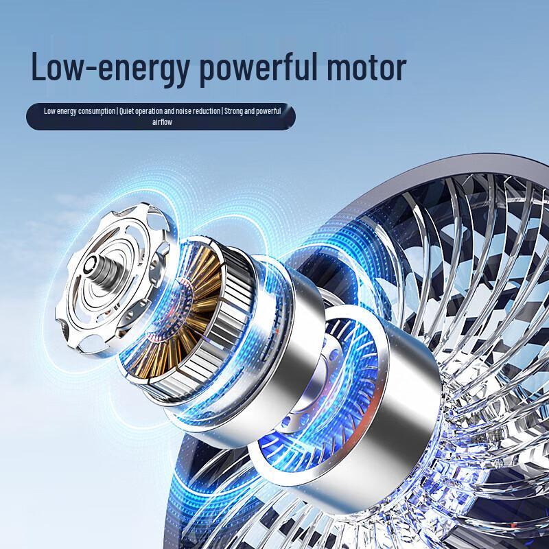 YiDian Foldable Digital Display Portable Fan with Phone Holder