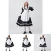 Trendy Themed Anime Black And White Maid Uniform Dress For Female Play Role