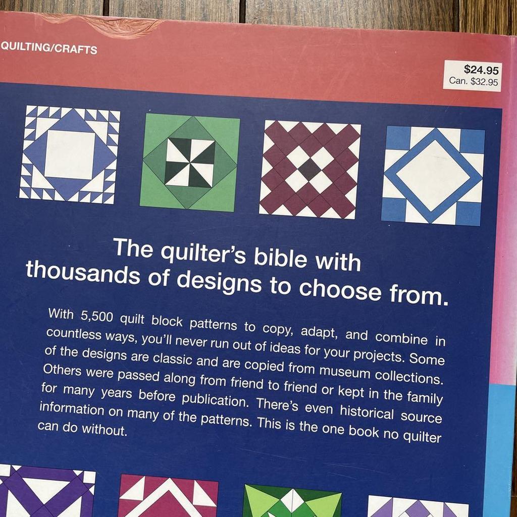 [USED] 5500 Quilt Block Designs Patchwork Pattern Book