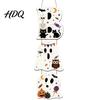Layered Hanging Seasonal Ornament Halloween Wooden BOO Sign Creative Letter Pendants Vintage Ghost Pumpkin Black Cat