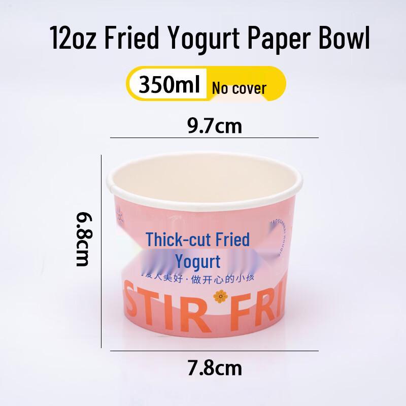 

Handon Disposable Fried Yogurt Paper Bowls