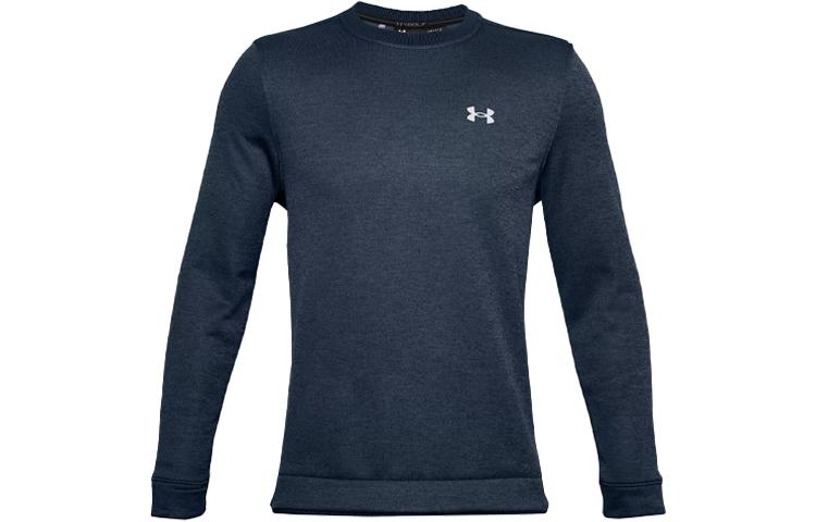 Under Armour Sweatshirts Men s Collegiate Blue Crew Neck Moderate Regular 1360503-408 XXL