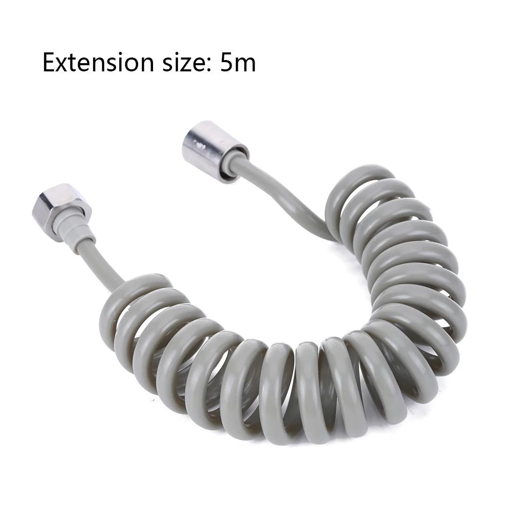 2/3/5M Flexible Shower Hose Universal Spring Extension Hand Sprayer Pipe Connector Spring Tube Bathroom Toilet Bidet Accessories