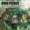 Hanging Bird Feeder for Outdoor Iron Squirrel Proof Retro Cat Shaped Metal Mesh Wild Bird Feeder for Garden Decor