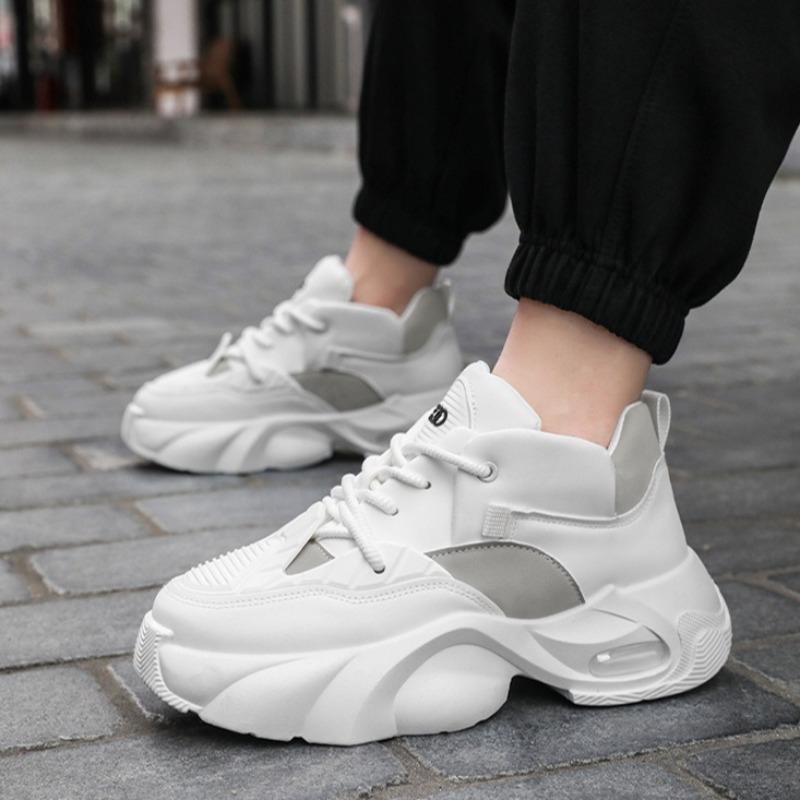 Men New Shoes High Quality Chunky Sneakers for Man Spring Non Slip Elasticity Running Trainers Fashion Versatile Vulcanize Shoes