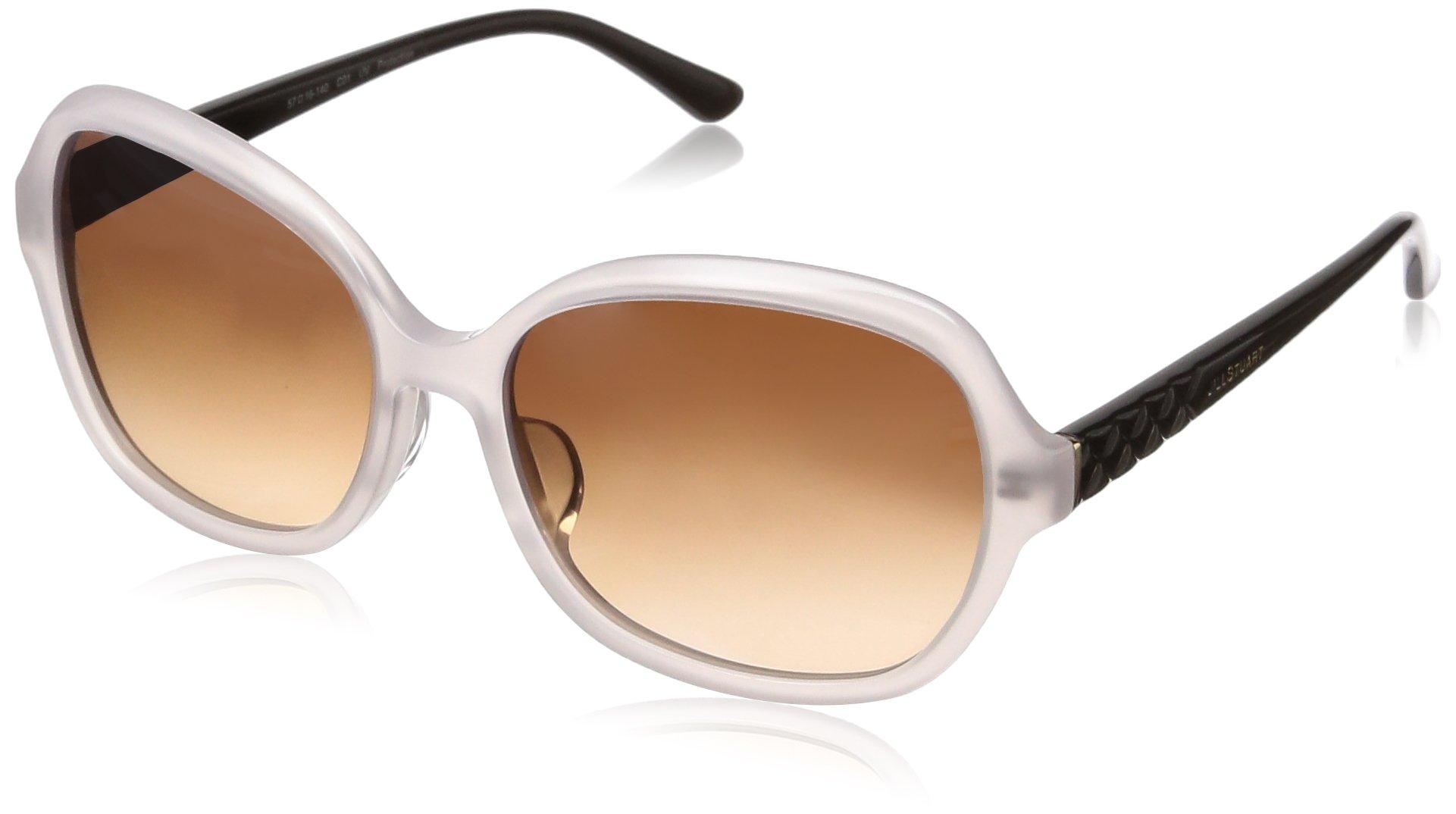 

JILL STUART Sunglasses Half Mirror Japan 50 [JILL STUART] 06-0594 Women s White/Brown (FREE Size)