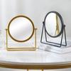 High-definition Metal Makeup Mirror European-style Dormitory Beauty Mirror  Desktop