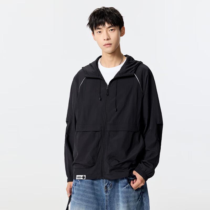 Fingercroxxit Men's Outdoor Hooded Sun Protection Jacket