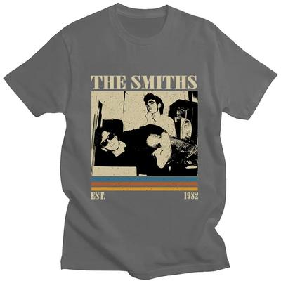 Camiseta Estilo Vintage Banda The Smiths Meat Is Murder Punk Hip Hop Camisetas Masculinas Femininas Algodão Oversized Verão Streetwear Presentes