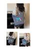 Spring Japanese Embroidered Eco-friendly Women's Shoulder Bag - Trendy, Large Capacity, Lightweight Tote