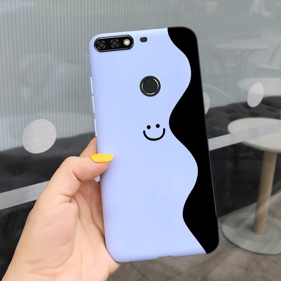 For Huawei Y7 Prime 2018 Lovely Printing Macaroon Silicone Soft Phone Case Back Cover For Huawei Y7 (2018) Y7Prime LDN-LX3 LX2