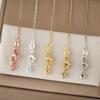 Yaoquan Gold-Plated Non-Fading Versatile Sesame Bracelet with Adjustable Clavicle Chain