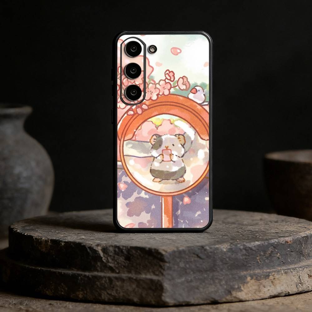 

H-Healing guinea pig Phone Case For Samsung Galaxy A13,21s,22,31,32,52,53,71,72,73,Soft Black Cover Samsung a12