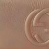 Gucci Round zipper long leather wallet regular women's rose beige