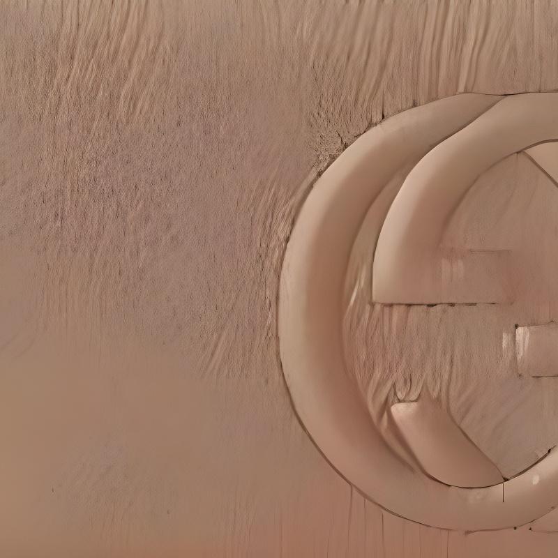 Gucci Round zipper long leather wallet regular women's rose beige