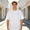 Unisex Streetwear Tshirt Winking Smiley Face Print Small Chest Logo Basic Daily Casual Street Fashion Top